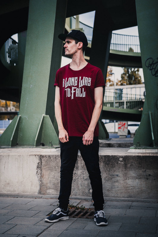 x SALE x ALWTF Logo Burgundy T-Shirt