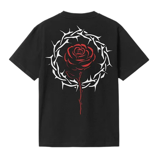 Metallogo Black Oversize T-Shirt