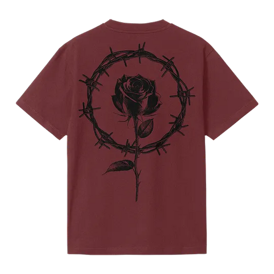 Metallogo Bordeaux Oversize T-Shirt