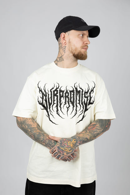 Metallogo Offwhite Oversize T-Shirt