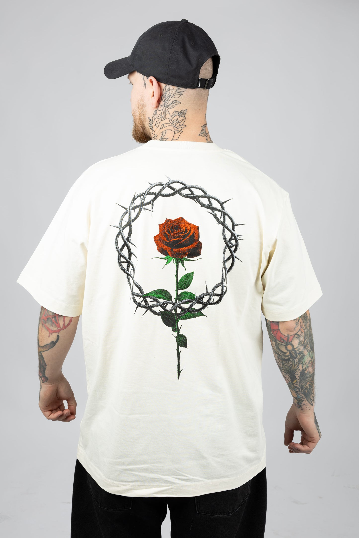 Metallogo Offwhite Oversize T-Shirt