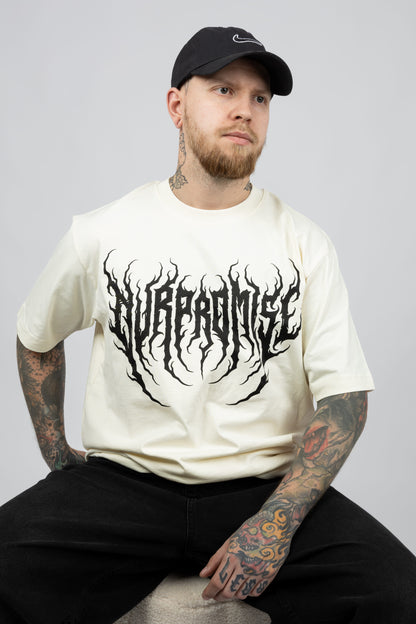 Metallogo Offwhite Oversize T-Shirt