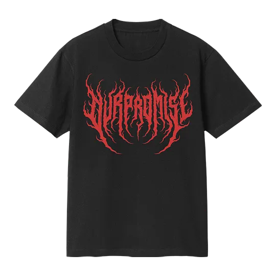 Metallogo Black Oversize T-Shirt
