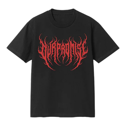Metallogo Black Oversize T-Shirt