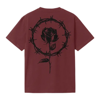 Metallogo Bordeaux Oversize T-Shirt