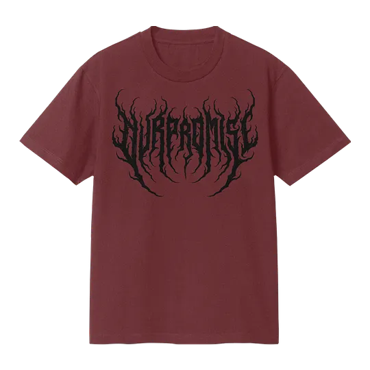 Metallogo Bordeaux Oversize T-Shirt